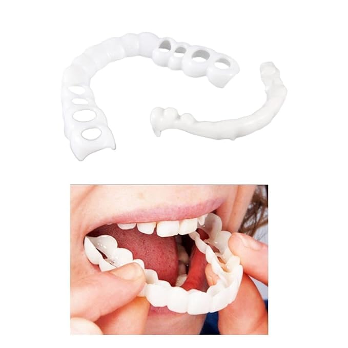 Instant and Confident on Smile Fit Flex Cosmetic Teeth Denture Teeth
